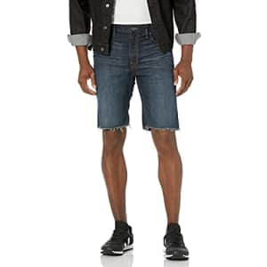 Silver Jeans Co. Men's Allan Classic Fit Shorts, Dark Rinse Wash, 32W for $14