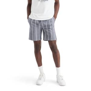 Dockers Men's Ultimate Straight Fit 7.5" Pull on Shorts with Supreme Flex, (New) Nomad Navy Blazer, for $13