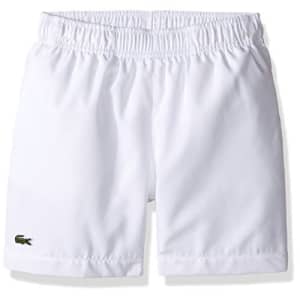 Lacoste Boys' Big Sport Tennis Shorts, White, 10Y for $45