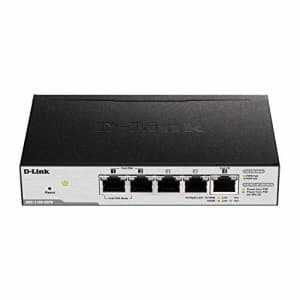 D-Link PoE Switch, 5 Port Smart Managed Gigabit Ethernet Extender Internet Network Layer 2 Power for $153