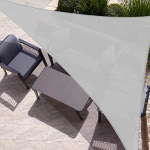 16x16x22-Foot Triangle Sun Shade for $31