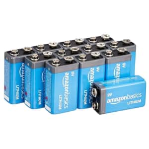 AmazonBasics 9V Batteries 12-Pack for $30
