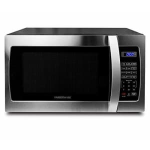 Farberware Professional FMO13AHTBKE 1.3 Cu. Ft. 1000-Watt, Microwave Oven with Blue LED Lighting, for $125 Farberware Professional FMO13AHTBKE 1.3 Cu. Ft. 1000-Watt, Microwave Oven with Blue LED Lighting, for $125