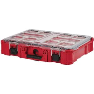 Milwaukee 10-Bin Impact Resistant Packout Organizer: $40