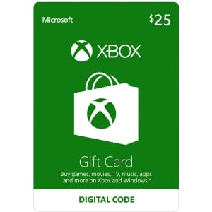$25 Microsoft Xbox Live Gift Card for $19