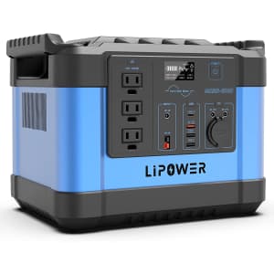 Lipower 1,100W Portable Power Station for $624 Lipower 1,100W Portable Power Station for $624