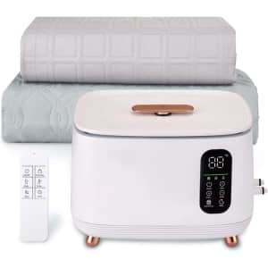 FiveHome Smart Water Heated Queen Mattress Pad for $60