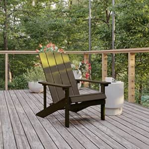Flash Furniture Charlestown Commercial Grade Indoor/Outdoor Adirondack Chair, Weather Resistant for $130