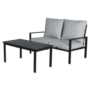 Mainstays Asher Springs 2-Piece Steel Patio Set for $124