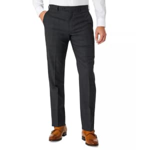 Michael Kors Men's Modern-Fit Airsoft Wool Suit Pants for $30