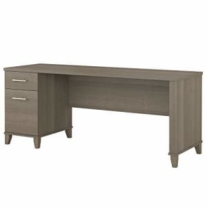 Bush Furniture Somerset 72W Office Desk with Drawers in Ash Gray for $240