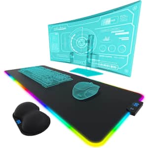 Everlasting Comfort RGB Gaming Mouse Pad for $15