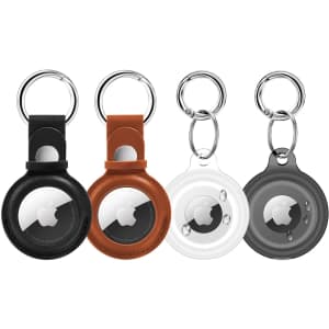 Waterproof Airtag Keychain 4-Pack for $8