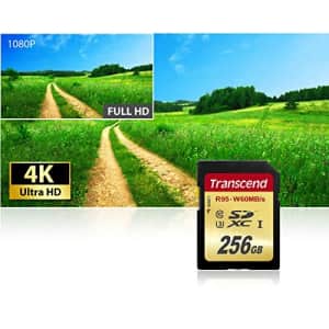 Transcend 256 GB High Speed 10 UHS-3 Flash Memory Card 95/60 MB/s (TS256GSDU3) for $197