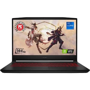 MSI Katana GF66 12th-Gen. i7 15.6" 144Hz Laptop w/ NVIDIA GeForce RTX 3050 Ti for $1,027 MSI Katana GF66 12th-Gen. i7 15.6" 144Hz Laptop w/ NVIDIA GeForce RTX 3050 Ti for $1,027