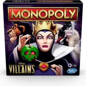 Monopoly Disney Villains Board Game for $25