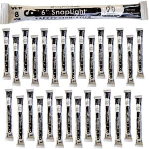 Cyalume SnapLight White Light Sticks 30-Pack for $31 Cyalume SnapLight White Light Sticks 30-Pack for $31