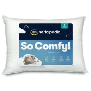 Serta So Comfy Bed Pillow for $6