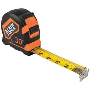 Klein Tools 9230 Tape Measure, 30-Foot Double-Hook Double-Sided Measuring Tape, Magnetic with for $31