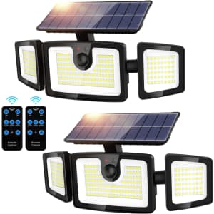 iMaihom Solar Flood Light 2-Pack for $40