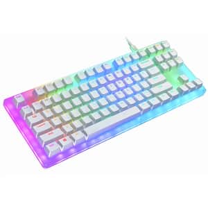 Gamakay 87-Key Wired Mechanical Keyboard for $44