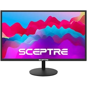 Sceptre 27-Inch FHD LED Gaming Monitor 75Hz 2X HDMI VGA Build-in Speakers, Ultra Slim Metal Black for $100