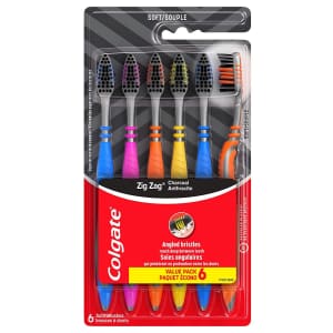 Colgate Zig Zag Charcoal Toothbrush 6-Pack for $4.53 via Sub & Save