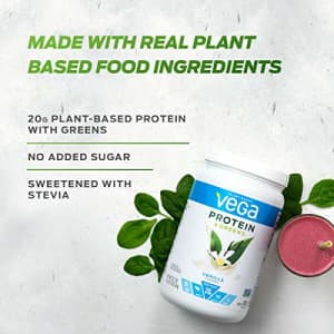 Vega Protein and Greens, Chocolate, Plant Based Protein Powder Plus Veggies - Vegan Protein Powder, for $25