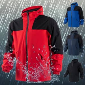 Koulb Men's Rain Jacket for $15
