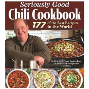 Brian Baumgartner's Seriously Good Chili Hardcover Cookbook for $17