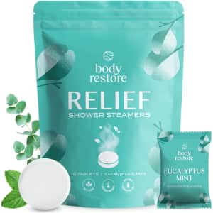 Body Restore Relief Shower Steamers 15-Pack for $18 via Sub & Save