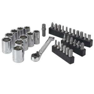 Craftsman 35-Piece SAE / Metric Right Angle Bit Driver & Socket Set for $20 in cart