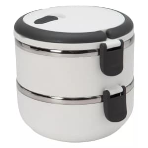 Kitchen Details 2-Tier Stainless Steel Insulated Lunch Box: 6" for $14, 7" for $15