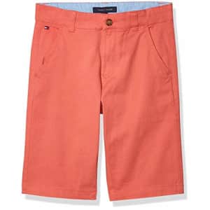 Tommy Hilfiger Boys' Flat Front Twill Short, Spice Coral, 16 for $14 Tommy Hilfiger Boys' Flat Front Twill Short, Spice Coral, 16 for $14