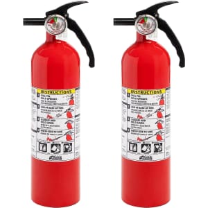 Kidde Fire Extinguisher for Home 2-Pack. It's a low by $20.