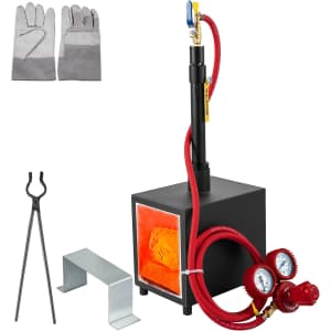 Vevor Single Burner Square Propane Gas Forge for $60