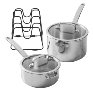 Cuisinart Triply SmartNest 5-Piece Cookware Set for $84