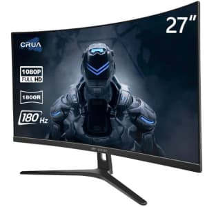 Crua CR270C 27" 1080p FreeSync Curved Gaming Monitor for $140