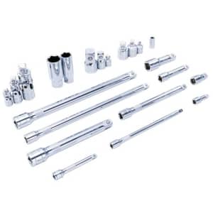 Kobalt 22-Piece Drive Accessory and Socket Set for $25 Kobalt 22-Piece Drive Accessory and Socket Set for $25