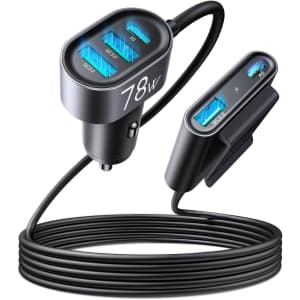 78W USB-C Car Charger for $12