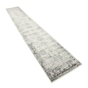 Unique Loom Sofia Collection Traditional Vintage Gray Runner Rug (2' x 13') for $79