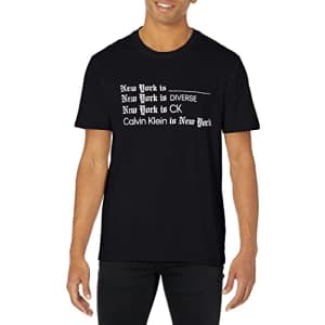 Calvin Klein Men's CK NY Logo Crewneck T-Shirt, Black Beauty, X-Large for $40 Calvin Klein Men's CK NY Logo Crewneck T-Shirt, Black Beauty, X-Large for $40