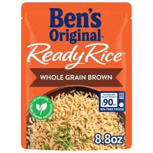 Ben's Original Ready Rice Whole Grain Brown Rice 8.8-oz. Pouch 6-Pack for $11 w/ Prime