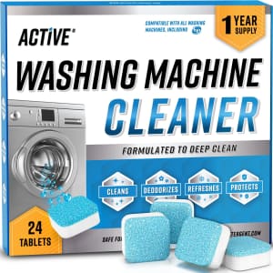 Active Washing Machine Cleaner Tablets 24-Pack for $11 via Sub. & Save