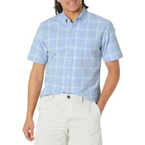Amazon Essentials Men's Regular-Fit Short-Sleeve Pocket Oxford Shirt for $6 Amazon Essentials Men's Regular-Fit Short-Sleeve Pocket Oxford Shirt for $6