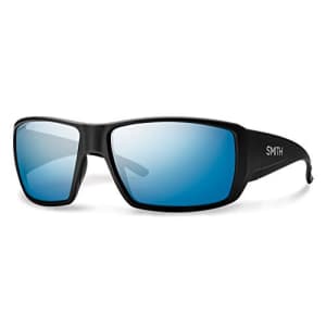 Smith Guides Choice Sunglasses, Matte Black / ChromaPop Plus Polarized Blue Mirror, Smith Optics for $169