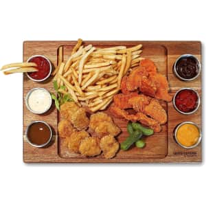 15.1" x 10.5" Charcuterie & Sauce Serving Board from $32