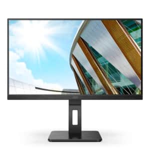 AOC U27P2CA 27" 4K Frameless Monitor, UHD 3840 x 2160, USB-C Docking, Height Adjustable Stand,Black for $300