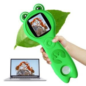 Vorth Kids' 2" 500x Digital Microscope for $15