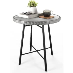 Yitahome Outdoor Wicker Bistro Table for $42